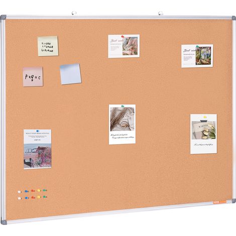 VEVOR Tableau en liege expansif 48"x36" - Tableau deaffichage mural, comprend un tableau deaffichage - Ideal pour les environnements educatifs, les espaces residentiels ou les bureaux