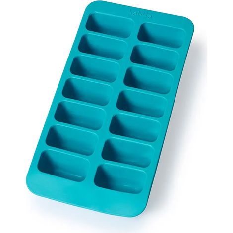 Eiswürfelform lekue rectangular ice cube tray flexibel stapelbar (1/3)