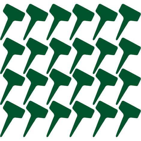 100 étiquettes en T 6x10 cm plastique imperméable, réutilisables, pour pépinière et fêtes
