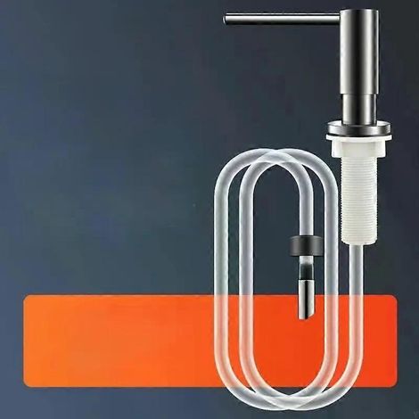 Einbau-Seifenspender für die Küche mit Verlängerungsrohr, Spülbecken-Seifenspenderflasche aus Kunststoff für die Küchenspüle (1/4)