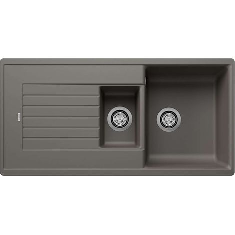 Blanco Zia 6 - Lavello in silgranit, 100x50 cm, grigio 527390