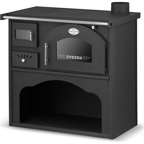 Stufa a legna Zvezda GFS da 6 kW con forno per cucinare (1/5)