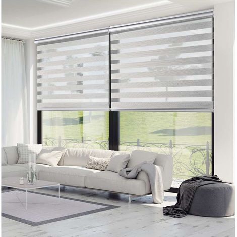 PLATINUM - Tenda Notte e giorno Premium Texture Grigio 100x250