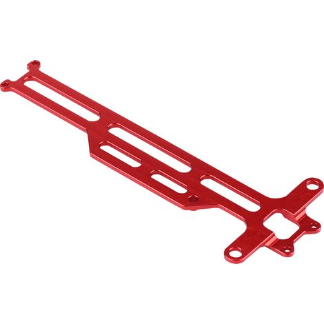 Plateau radio en alliage d'aluminium usiné CNC pour Monster Truck FS à l'échelle 1/18 (rouge) (1/5)