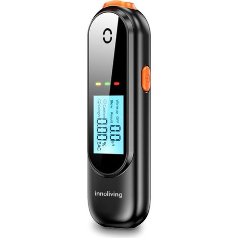 Alcool Test Tester Etilometro Batteria Ricaricabile Portatile 991 Innoliving (1/3)