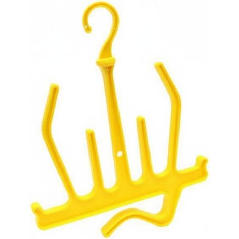Diving Hanger Equipment Hanger Wetsuit Holder Fin Holder Gloves Material Polypropylene Swivel Hook Ventilated Frame Desiccant Holder, Yellow (1/5)