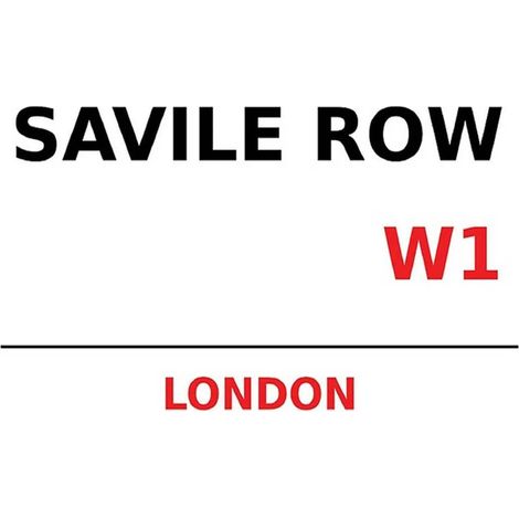 Panneau en bois 30x40 cm Londres Savile Row W1 (1/3)