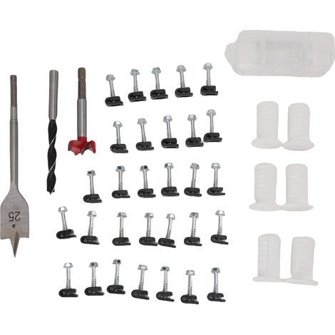 Kit de routage de câbles, clips de fil, œillets de 1 pouce et forets 5/16, kit d'installation de câblage mural, blanc. (1/5)