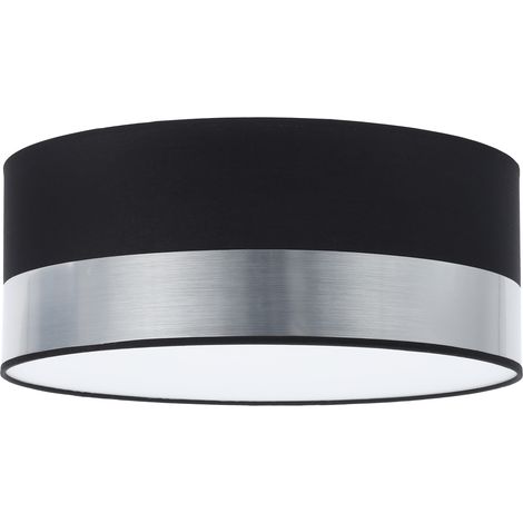 LÁMPARA DE TECHO ELEGANCE PLEXI CROMO NEGRO 40CM E27