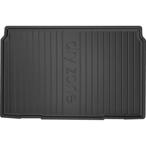 Tapis de coffre pour Peugeot 208 II 2019-2025 avec roue de secours TPE Noir 1Pc (1/5)