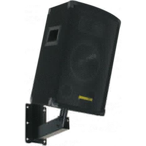 Support de montage pour enceinte – Charge maximale 25 kg – Métal noir – Installation murale inclinable 30° – Hq Power (1/3)