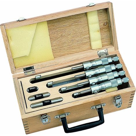 Metrica 44098 Set di Micrometri per Esterni