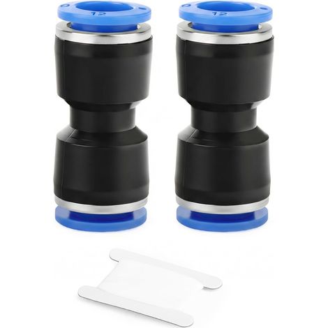 2pièces PU4 Straight Pneumatic Push Fit Fitting, Quick Connect air Line Hose Connector pour PU/PE Tube, Plastic Pneumatic Fitting pour air Compressor System (1/5)