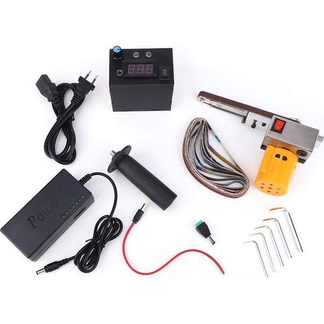 Mini meuleuse bande électrique – ponçage main – 110-220V – petite angles / coins morts – bricolage – prise EU