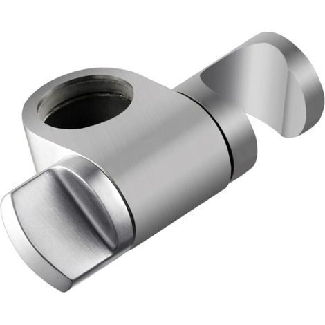 Shower Head Holder, Adjustable Height Shower Head Holder, Universal 360° Swivel Shower Holder in Solid Brushed 304 Stainless Steel, Replacement for Φ25 mm Shower Rod