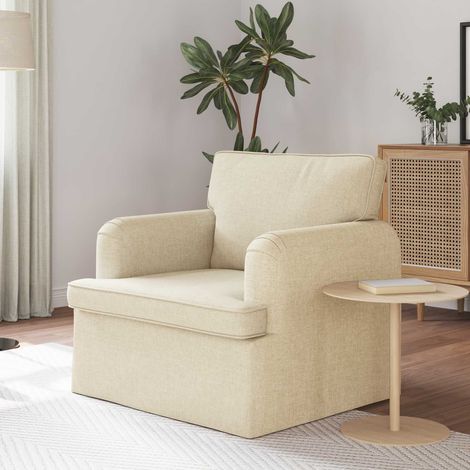 Sofa Creme 84 x 80 x 85 cm Stoff