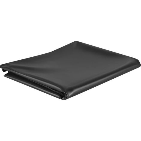 Bâche de bassin noire 1 x 6 m PVC 0,5 mm (1/4)
