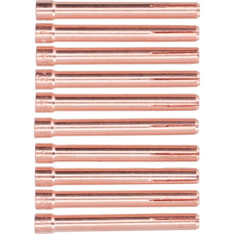 10 pinces d'électrode WP-17/18/26, 2,4 mm (3/32 pouce), accessoires pour torche de soudage TIG 10N24 (1/5)
