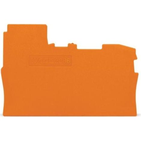 Wago Abschluss- und Zwischenplatte TOPJOB S 2006-7192, 1mm, Polyamid, Orange (1/2)