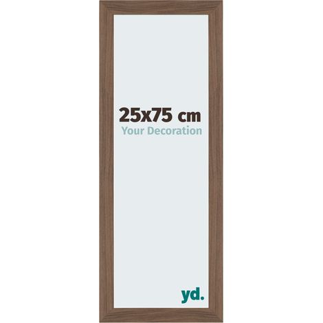 yd. - Cadre photo 25x75 - Noyer Fonce - MDF - Mura