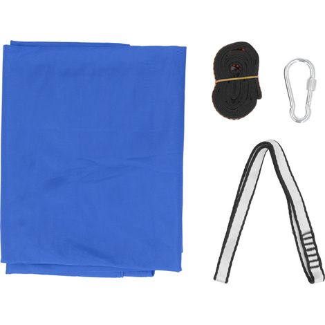 Balançoire sensorielle pour enfants 9,2 pi, montage facile, élastique, sûre et durable, hamac sensoriel bleu 3,3 pi de large pour chambre, exercice, extérieur (1/5)
