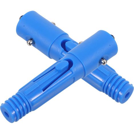 Adaptateur de Rallonge Fileté pour Tige Télescopique 22mm en Plastique et Fer, Remplacement D'embout Facile pour Nettoyage Domestique, Lot de 2 Pièces (1/5)