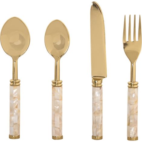 Cuberteria Set 16 Inox Nacar 4,5X2X21 Brillante (1/5)
