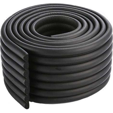 Protège-coins d'angle noir 2m, sécurité bébé, protection meubles, pare-chocs DIY