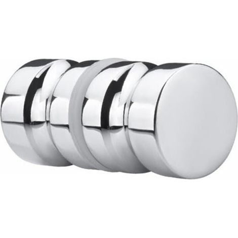 1 pomo/manija redondo de aleación de aluminio para puerta de ducha, para baño, puerta de cristal o puerta corrediza.