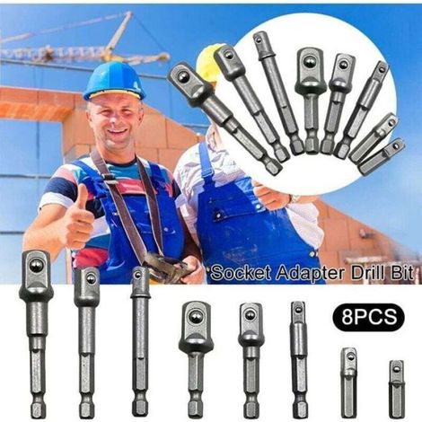 Embouts De Tournevis - Tige Hexagonale 1/4 Pouces - Acier Chrome Vanadium - Pour Outils Électriques Et Visseuses - 8 Pièces (1/4)