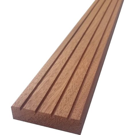 Piolo gradino in legno di mogano per scaletta da barca mm 20 x 80 x 800