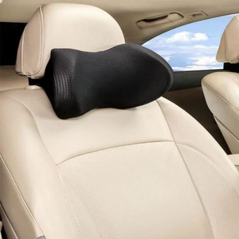 Appuie - tête de voiture, coussin de cou d'oreiller de voiture (noir) Noir (1/4)