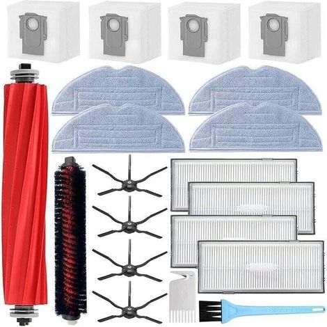 Kit de accesorios para aspiradora Roborock S7 MaxV Ultra / S7 Pro Ultra, XU, 1 cepillo principal, 1 cepillo de limpieza, 4 cepillos laterales - (1/4)