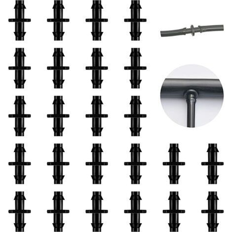 200 Raccords, Joints droits, Tuyau 6,35mm, Irrigation goutte à goutte, Jardin (1/5)