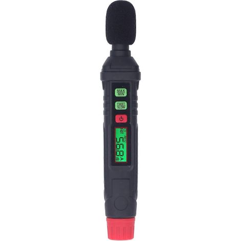 Schallpegelmesser 30 bis 130 dB, hohe Genauigkeit, flexible Ansprechgeschwindigkeit, Geräuschpegelmesser (1/4)