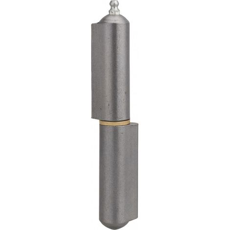 Thirard – Paumelle à souder 140mm – Acier zingué avec bague en laiton – Installation facile pour portes et fenêtres – Graisseur intégré (1/4)