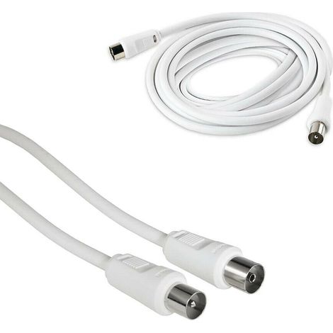 Cavo Antenna Tv Prolunga 5 Mt Rg59 Maschio Femmina Segnale Audio Video (1/2)