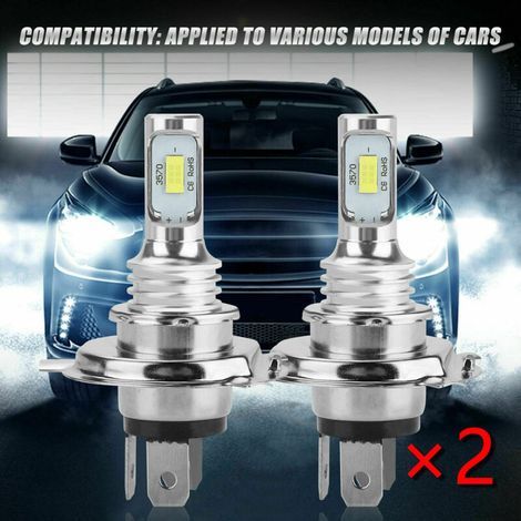 4X H7 LED 6000K Super Blanc 110W 8000LM Kit Antibrouillard Kit Ampoules Feux de Croisement (1/5)