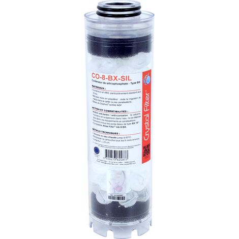 Conteneur de silicophosphate 10'' BX - Compatible HA 10 BX - Crystal Filter® CO-8-BX-SIL (1/4)