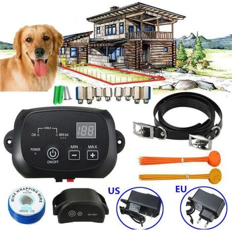 Collier électrique anti-fugue chien – Dressage, clôture invisible – Rechargeable – Toutes tailles (1/5)