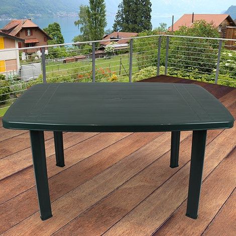 Tavolo in resina rettangolare da esterno Faro Progarden -  DarkOliveGreen (1/4)