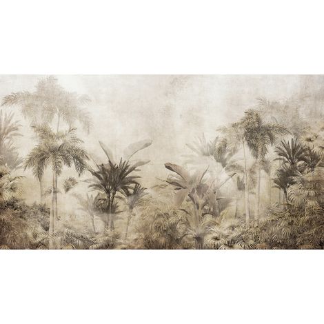 Papier peint panoramique - Forêt Tropicale - 130 cm x 70 cm (1/2)