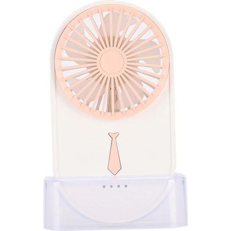 Mini ventilateur USB portable rechargeable à 4 niveaux de ventilation réglables pour dortoir ou bureau