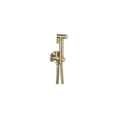 Kit Douchette Wc Doré Brossé Pulvérisateur Bidet Mural Laiton Haute Pression Hygiène Personnelle- (1/5)
