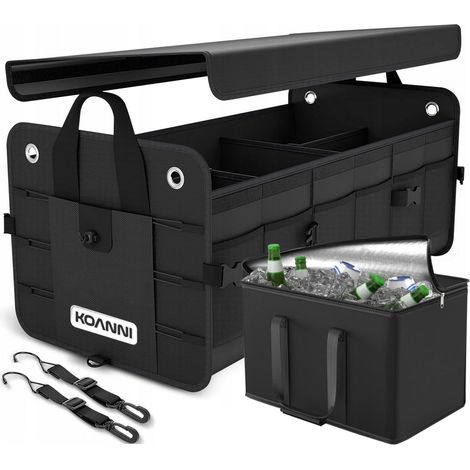 GROSSER KOFFERRAUM-ORGANIZER, STABILE BOX + KÜHLBOX