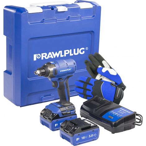 Clé à chocs RawlPlug R-PID18-XL2 18 V 2x5 0 Ah accu.