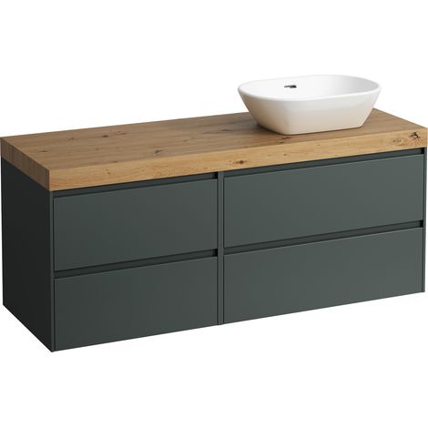 LAUFEN LANI encimera de lavabo roble silvestre incl. mueble bajo (1/4)