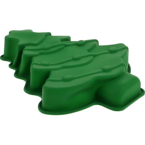 Moule à gâteau en silicone sapin de Noël pour la cuisson des aliments, antiadhésif et réutilisable. (1/5)