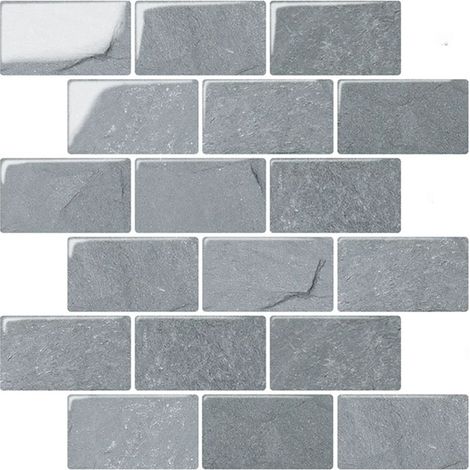 Rénovation Crédence pour Décoration Murale - 10 Stickers Adhésifs 3D Peel and Stick - Cuisine Facile à Installer - et à Nettoyer - 305x305mm - 0.93 m² (1/5)