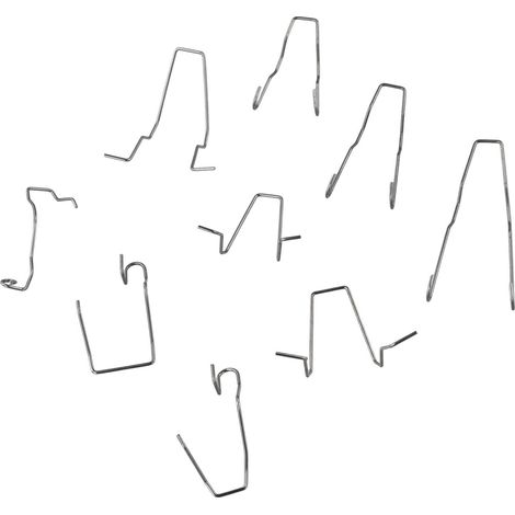 Lot de 9 pinces à ressort de retenue d'ampoule de phare pour H1 H3 H4 H7 Ressorts de retenue en métal